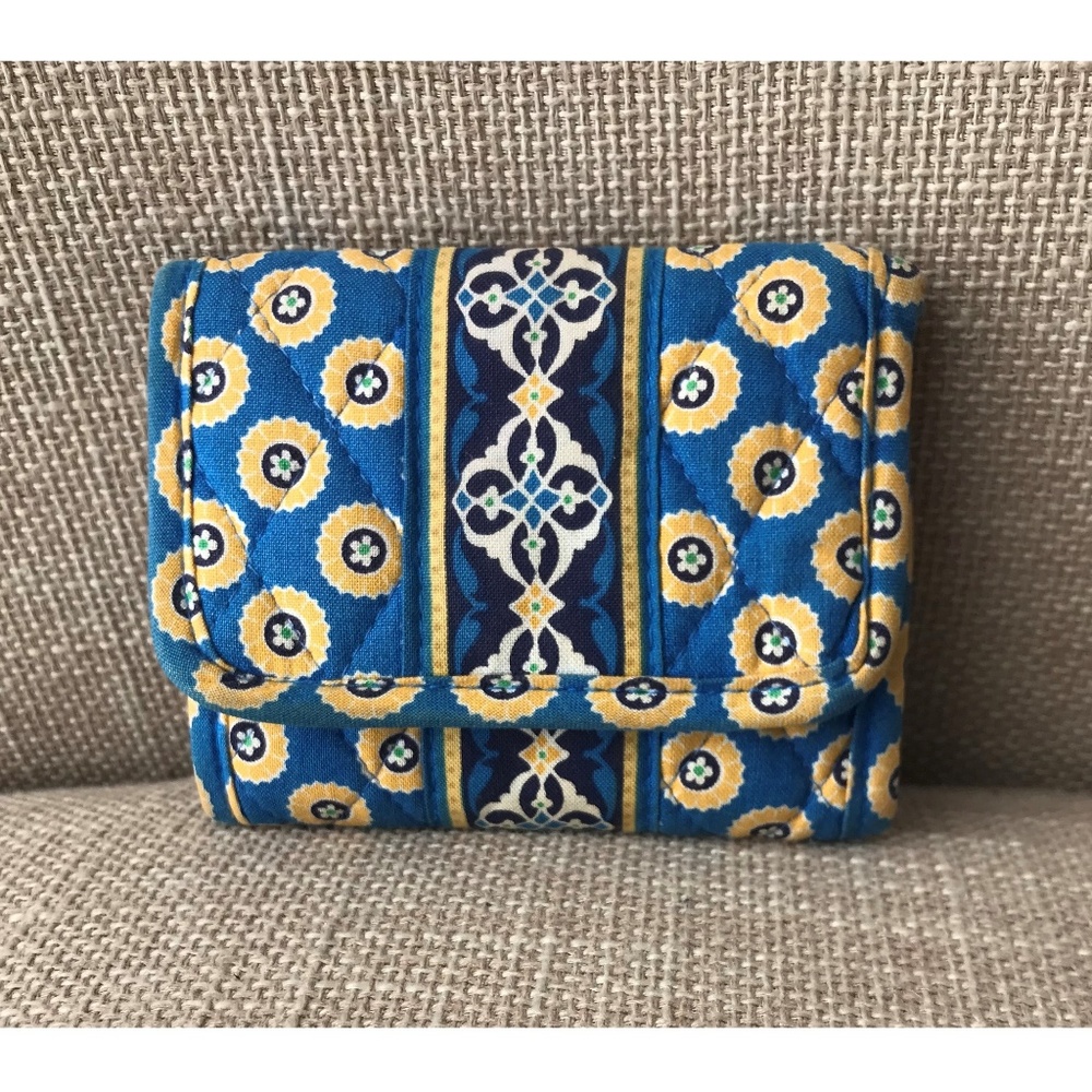 Vera Bradley Riviera Blue Tri-fold Wallet